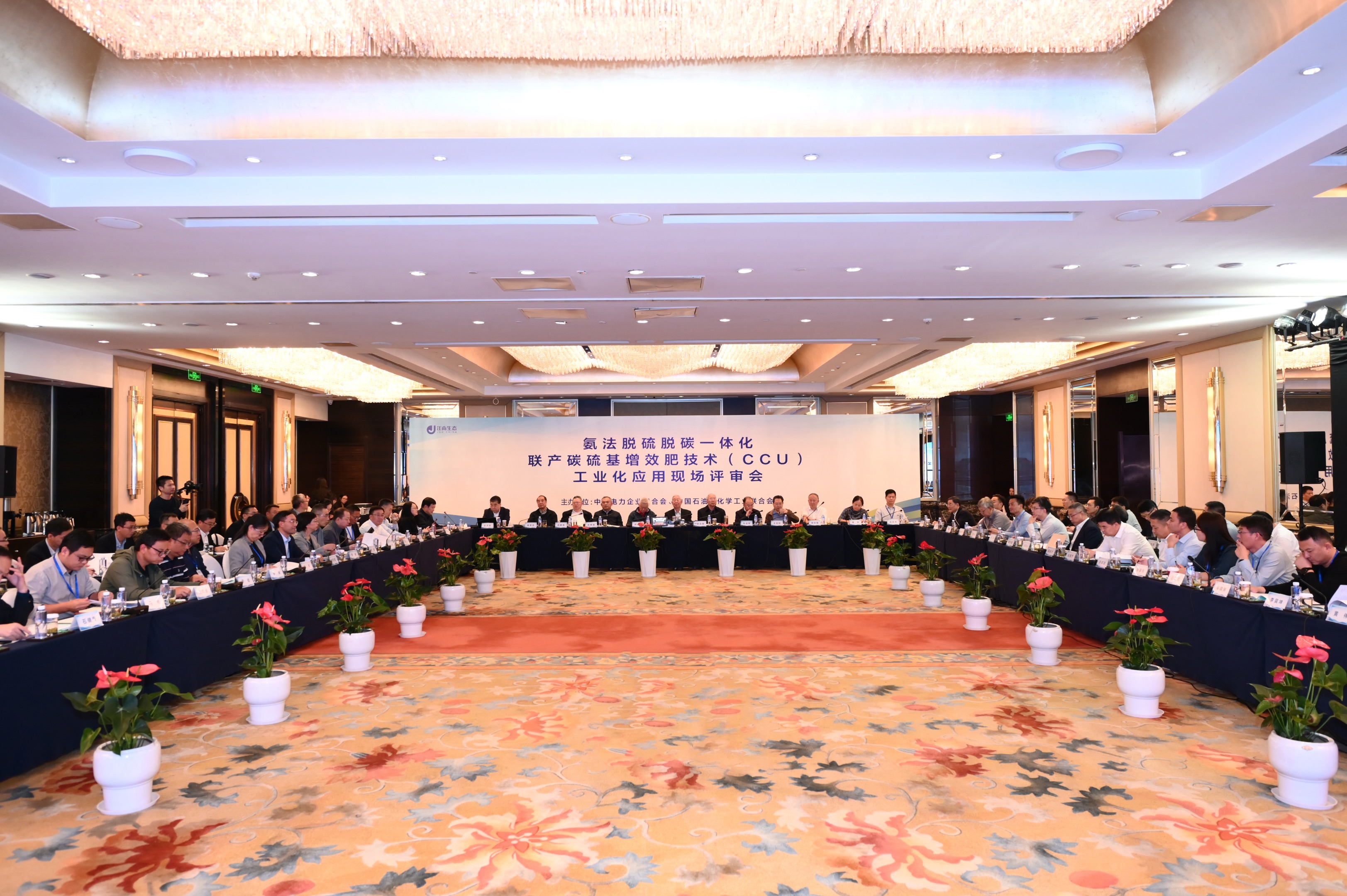 江南生態(tài)氨法脫硫脫碳一體化聯(lián)產(chǎn)碳硫基增效肥技術(shù)（CCU）工業(yè)化應(yīng)用現(xiàn)場(chǎng)評(píng)審會(huì)圓滿(mǎn)成功